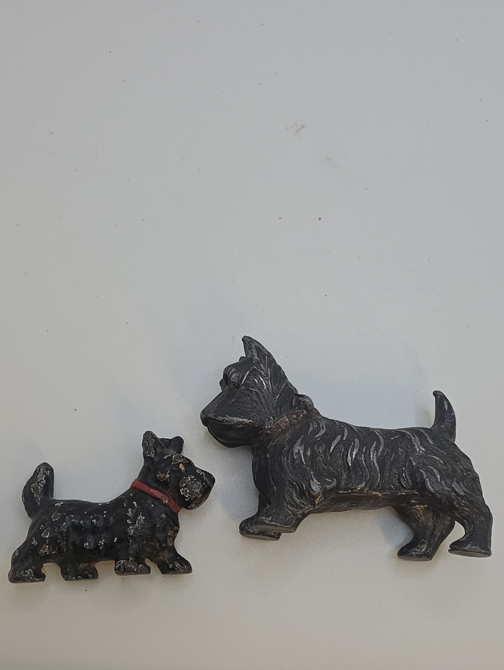 Vintage Scottie Terrier Dog Figurines - Set of 2